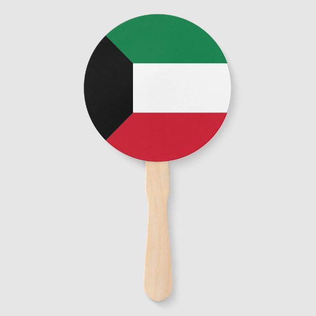 Abanico Bandera de Kuwait (Anverso)