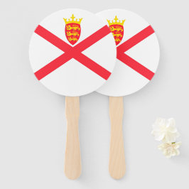 Abanico Bandera de la Isla de Jersey