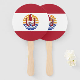 Abanico Bandera de la Polinesia Francesa