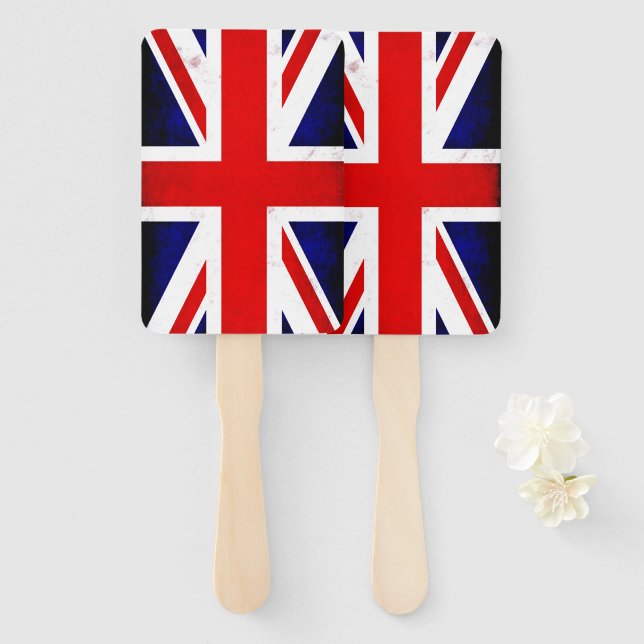 Abanico Bandera de la Unión Británica (Anverso y reverso)