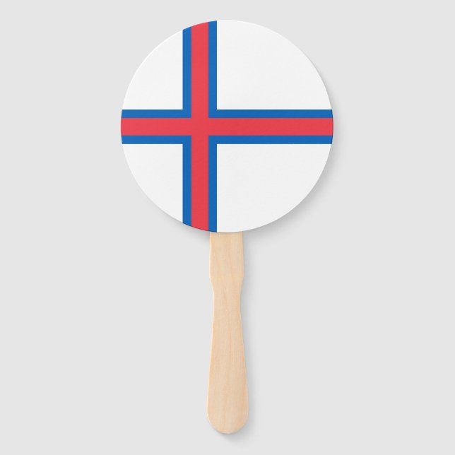 Abanico Bandera de las Islas Feroe (Anverso)