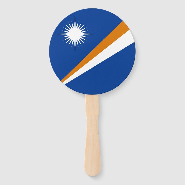Abanico Bandera de las Islas Marshall (Anverso)