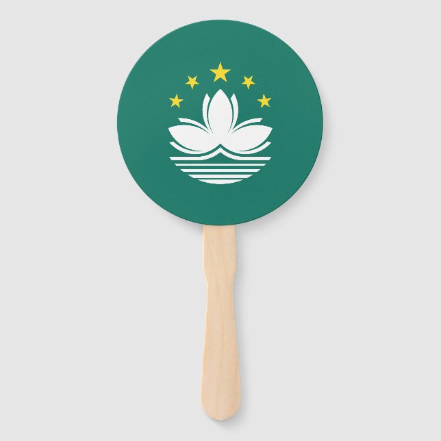 Abanico Bandera de Macao (Anverso)