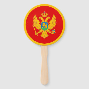 Abanico Bandera de Montenegro