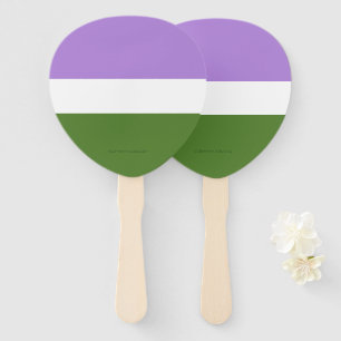 Abanico Bandera de orgullo genderqueer de SlipperyJoe lava