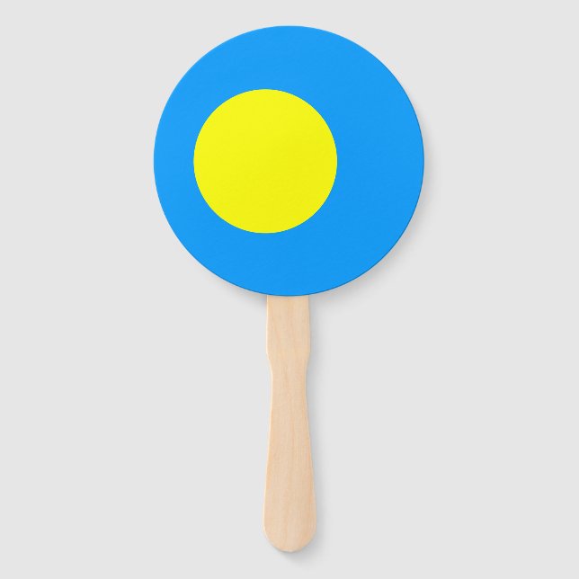 Abanico Bandera de Palaos (Anverso)