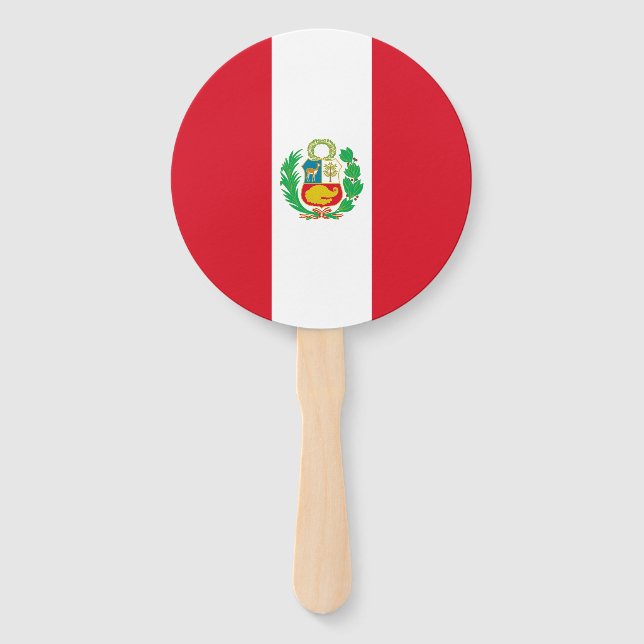 Abanico Bandera de Perú (Anverso)