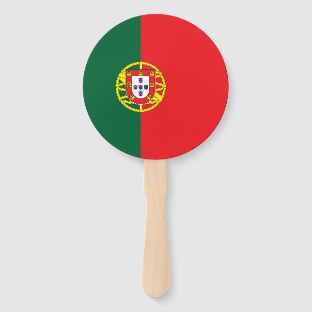 Abanico Bandera de Portugal (Anverso)