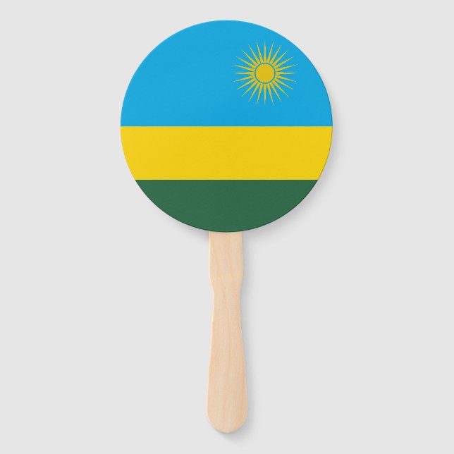 Abanico Bandera de Ruanda (Anverso)
