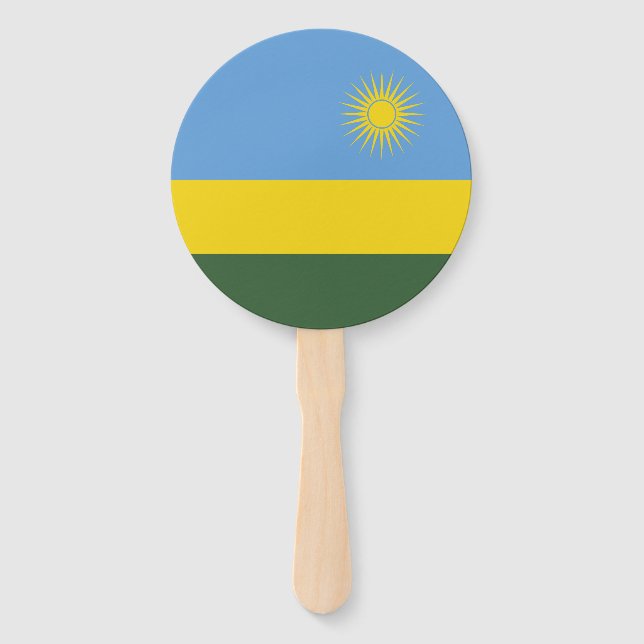 Abanico Bandera de Ruanda (Anverso)