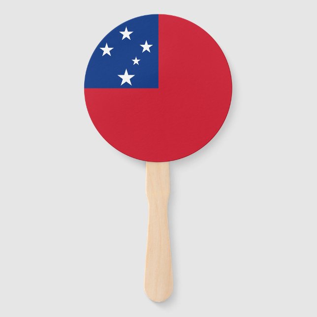 Abanico Bandera de Samoa (Anverso)