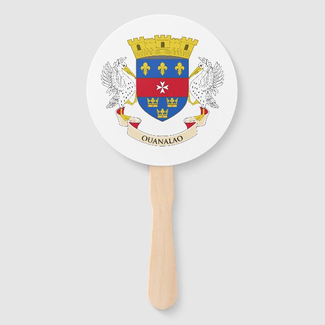 Abanico Bandera de San Bartolomé (Anverso)