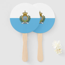 Abanico Bandera de San Marino