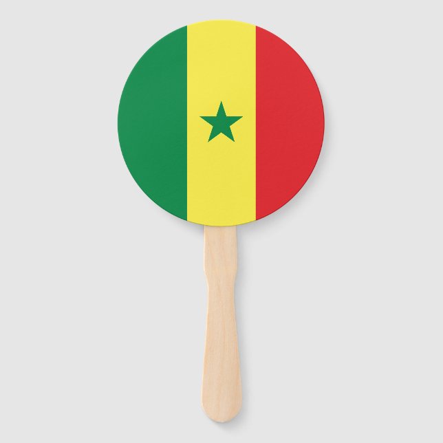 Abanico Bandera de Senegal (Anverso)