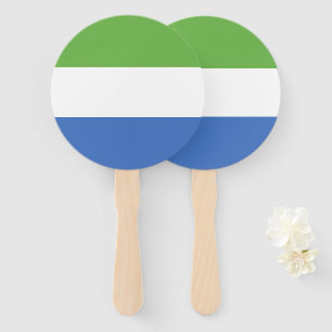 Abanico Bandera de Sierra Leona
