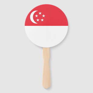 Abanico Bandera de Singapur