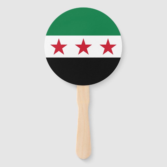 Abanico Bandera de Siria (Anverso)
