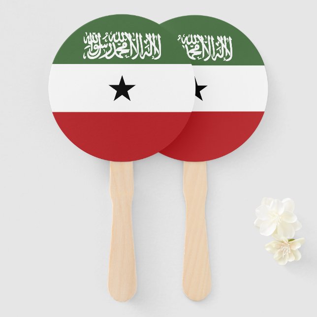 Abanico Bandera de Somaliland (Anverso y reverso)