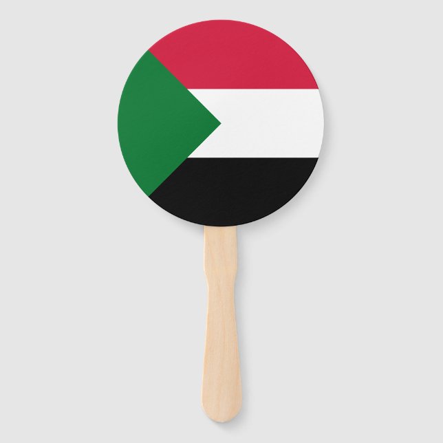 Abanico Bandera de Sudán (Anverso)