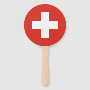 Abanico Bandera de Suiza
