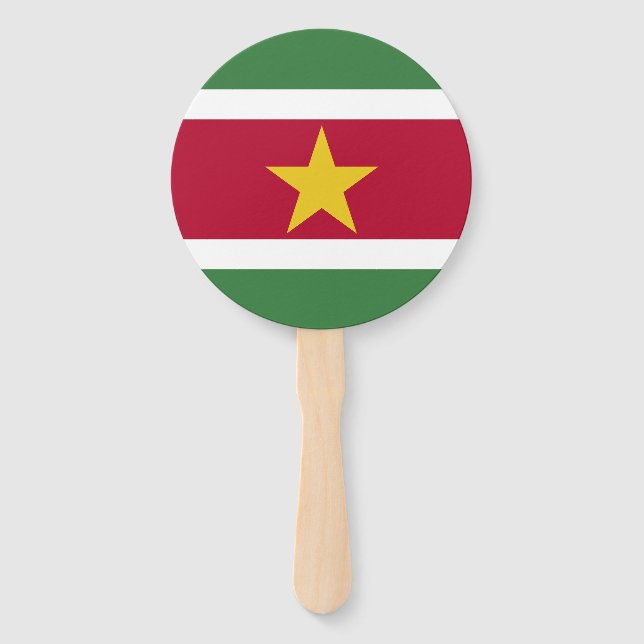 Abanico Bandera de Surinam (Anverso)