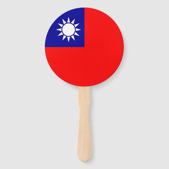 Abanico Bandera de Taiwán (Anverso)