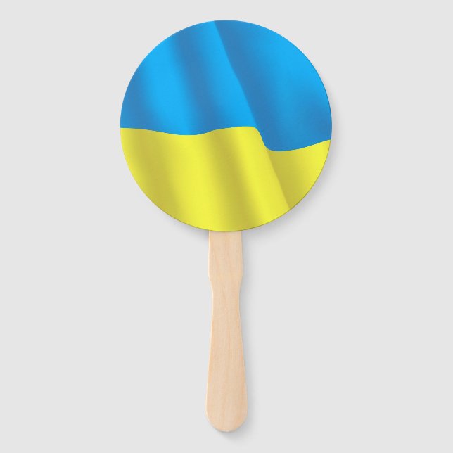 Abanico Bandera de Ucrania (Anverso)