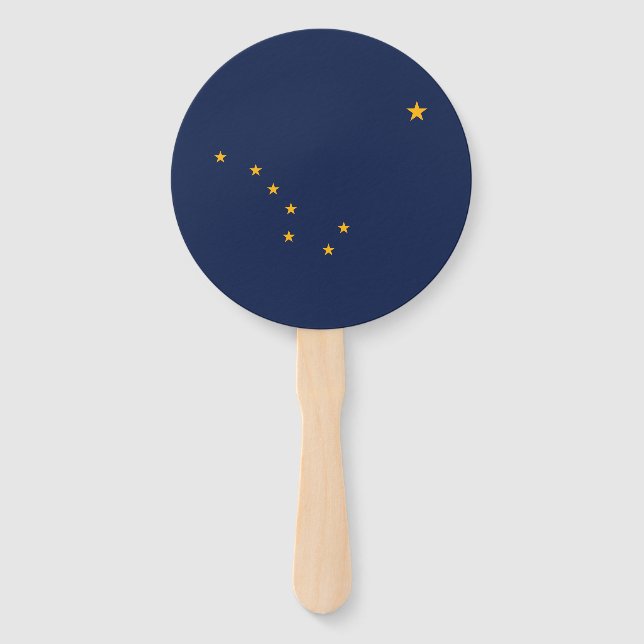 Abanico Bandera del estado de Alaska (Anverso)