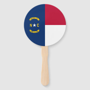 Abanico Bandera del Estado de Carolina del Norte
