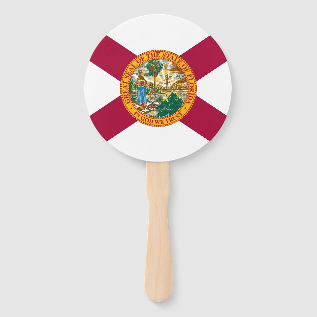 Abanico Bandera del estado de Florida (Anverso)