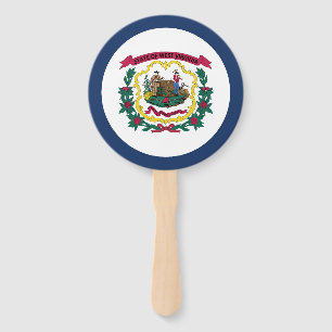 Abanico Bandera del estado de Virginia Occidental