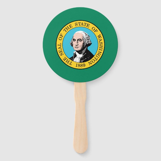 Abanico Bandera del estado de Washington (Anverso)