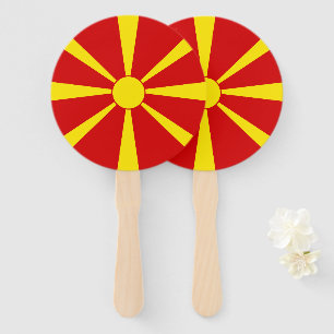 Abanico Bandera del Norte de Macedonia
