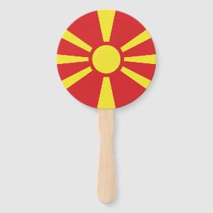 Abanico Bandera del Norte de Macedonia