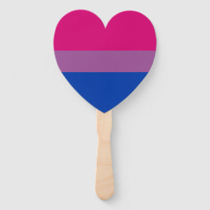 Abanico Bandera del Orgullo Bisexual