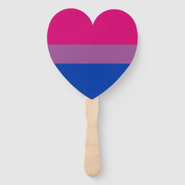 Abanico Bandera del Orgullo Bisexual (Reverso)