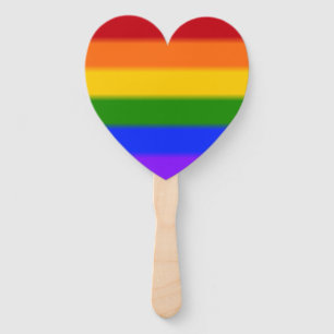 Abanico Bandera del orgullo gay arcoiris caído