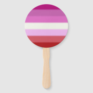 Abanico Bandera del orgullo lésbico caído