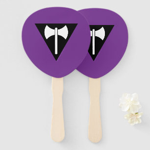 Abanico bandera del orgullo lésbico SlipperyJoe feminista