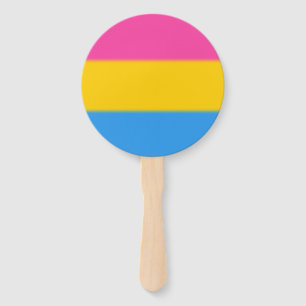 Abanico Bandera del orgullo pansexual caído