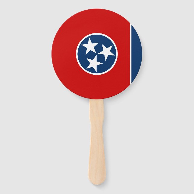 Abanico Bandera Estatal Tennessee (Anverso)