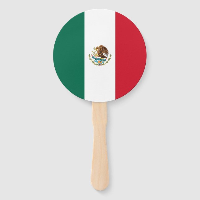 Abanico Bandera Mexicana (Anverso)