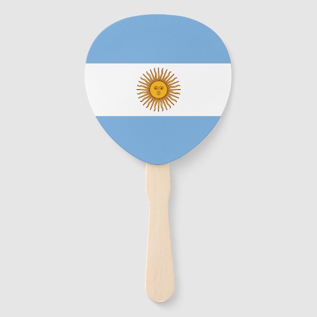 Abanico Bandera Patriótica Argentina (Anverso)