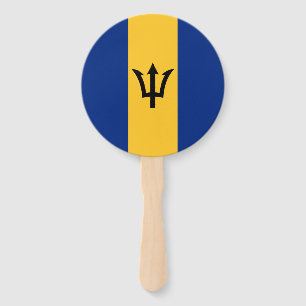 Abanico Bandera Patriótica de Barbados