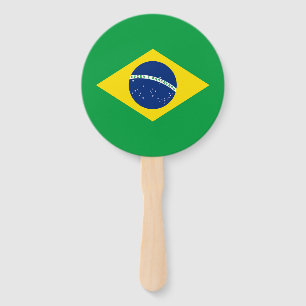 Abanico Bandera Patriótica de Brasil