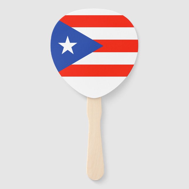 Abanico Bandera puertorriqueña Boricua Bandera 4José (Reverso)