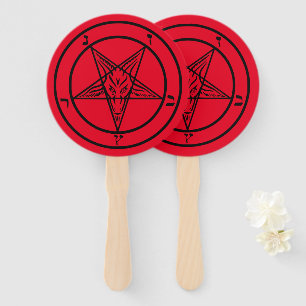 Abanico Baphomet Pentagram Satanic