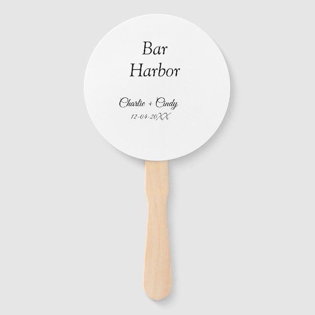 Abanico Bar Harbour soltería boda de novias (Anverso)