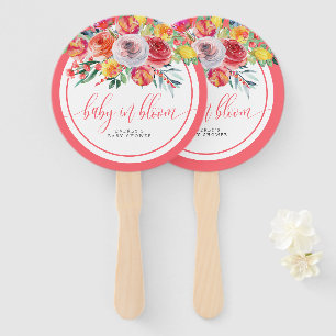 Abanico Bebé de flor silvestre en flor Floral Baby Shower