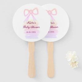 Abanico Bebé ducha arco rosa agua elegante moderna